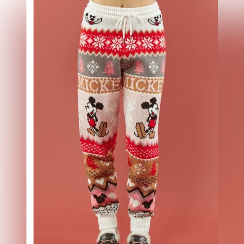 DISNEY X FOREVER 21 Mickey Mouse Knit Joggers